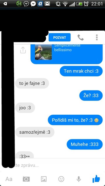 Přidej foto chatu s někým na kom ti záleží